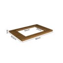 Ver imagem 2 de Tampo para Cooktop 4 Bocas 80cm Cozinha Milão Marrom/Freijó Rocks