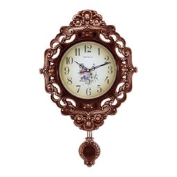 Relógio De Parede Cobre Quartz Clock Luxo Com Pendulo 59cm - 5
