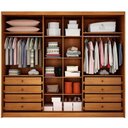 Ver imagem 4 de Guarda Roupa Casal Linea Plus 6 Portas 8 Gavetas MDF Cinamomo Móveis Novo Horizonte