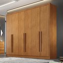 Ver imagem 3 de Guarda Roupa Casal Linea Plus 6 Portas 8 Gavetas MDF Cinamomo Móveis Novo Horizonte
