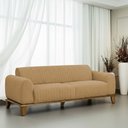 Ver imagem 2 de Sofá Molino 3 Lugares 210cm Pés Madeira Castanho Bouclé Camel - Nexta Casa