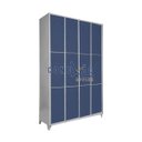 Ver imagem 1 de Armário Roupeiro Locker De Aço 12 Portas Vestiário Azul Marinho