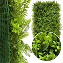 Ver imagem 3 de 5 Placas de Folhagem Artificial Jardim Vertical Cobertura Premium sem Manutenção Fácil Instalação