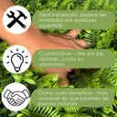 Ver imagem 5 de 5 Placas de Folhagem Artificial Jardim Vertical Cobertura Premium sem Manutenção Fácil Instalação