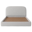 Ver imagem 7 de Cama Casal Flutuante com Cabeceira 140cm Aura W01 Bouclê Cinza - Lyam Decor
