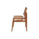 Ver imagem 6 de Cadeira Jantar Palhinha Assento Estofado Megan Conforto Cor Nozes:couro Ecológico Durango Kaki