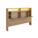 Ver imagem 2 de Cabeceira Casal e Queen com LED e Organizador Genebra