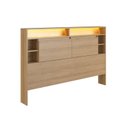 Ver imagem 4 de Cabeceira Casal e Queen com LED e Organizador Genebra