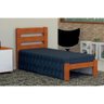 Cama de Solteiro Luna de Madeira Maciça Angelim Pedra/tauari - Cor Mel - 1