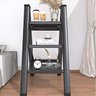 Escada Dobravel 3 Degraus Portatil Resistente Segurança Slim Rack Domestico Decoraçao - 5