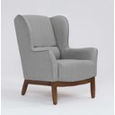 Ver imagem 2 de Poltrona Dekorien Milena Linho Cinza Elefante Alto Acabamento