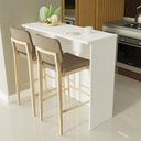 Ver imagem 1 de Bancada Ilha para Cozinha 120 Cm Branco Madesa