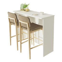 Bancada Ilha para Cozinha 120 Cm Branco Madesa - 2