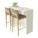 Ver imagem 3 de Bancada Ilha para Cozinha 120 Cm Branco Madesa