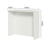 Bancada Ilha para Cozinha 120 Cm Branco Madesa - 4