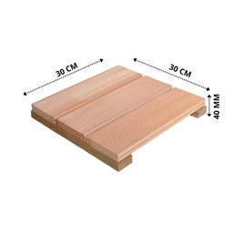 Deck Modular 30x30cm Madeira Eucalipto - 4
