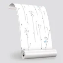 Ver imagem 3 de Papel de Parede Adesivo Flores Azuis Lavável Fosco 10