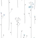 Ver imagem 4 de Papel de Parede Adesivo Flores Azuis Lavável Fosco 10