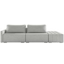 Ver imagem 3 de Sofá Ilha Modular para Sala 232cm com Puff Dublin K01 Linho Cinza - Lyam Decor