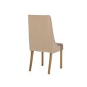 Ver imagem 3 de Kit 2 Cadeiras Estofadas para Mesa de Jantar Ivy Cinza/Nature/Corano Bege/Cacao