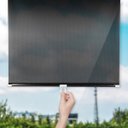 Ver imagem 1 de Cortina Rolo Portátil com Ventosa para Carro Viagens Hotéis