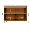 Ver imagem 6 de Balcão 120cm 2 Portas 1 Prateleira Interna Cozinha Milão Branco/Ártico/Freijó Rocks