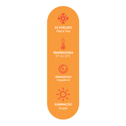 Expositor Refrigerado Polar 405L Branco VISA 405 220v - 2
