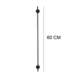 Arandela Led Lina 80cm 9w 3000k Branco Quente Bivolt Preto - 7