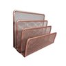 Porta Treco Organizador de Mesa Papéis Bloco Adesivos Notas Rose Gold Gv Office Acessorios de Mesa - 1