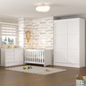 Quarto de Bebê Completo Guarda Roupa 2 Portas 2 Gavetas com Cômoda e Berço Maya Espresso Móveis - 2