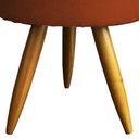 Ver imagem 2 de Kit 2 Puff Decorativo Redondo para Sala Quarto Penteadeira Pé Palito Castanho Suede Cores