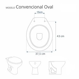 Tampa de Vaso Sanitario Almofadada Convencional Oval Bege Claro para Varios Fabricantes de Louças - 3