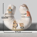 Ver imagem 2 de Almofada de Amamentação Travesseiro Safari Árvore Animais Musicais Instrumentos - Am24