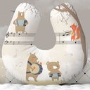 Ver imagem 1 de Almofada de Amamentação Travesseiro Safari Árvore Animais Musicais Instrumentos - Am24