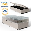Ver imagem 2 de Cama Box Baú Solterio com Colchão de Espuma D45 Strong One Face Bege até 150kg + 1 Trav