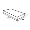 Colchão Solteiro Sp Móveis SP Móveis Espuma D33 Bordado(14x78x188) - 4