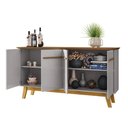 Ver imagem 3 de Aparador Buffet Opala Cinamomo com Off-white - Bechara