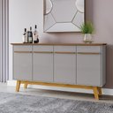 Ver imagem 2 de Aparador Buffet Opala Cinamomo com Off-white - Bechara