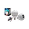 Lampada Caixinha de Som Bluetooth Rgb Music Bulb Controle - 4