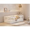Cama Infantil Montessoriane com Grade Branco Nemargi - 2