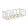Cama Infantil Montessoriane com Grade Branco Nemargi - 1