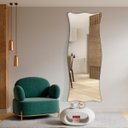 Ver imagem 2 de Espelho do Pinterest Moderno Grande 70x170cm - Mod. Paris Preto