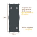 Ver imagem 5 de Espelho do Pinterest Moderno Grande 70x170cm - Mod. Paris Preto
