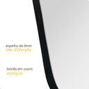 Ver imagem 6 de Espelho do Pinterest Moderno Grande 70x170cm - Mod. Paris Preto