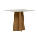 Ver imagem 6 de Conjunto Sala de Jantar Mesa 90cm Tampo Vidro/MDF Anitta com 4 Cadeiras Amanda