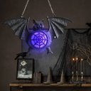 Ver imagem 5 de Morcego Halloween Festa Lampada Led Colorido Evento Tematico Adereço Janela Porta Entrada Enfeite Am