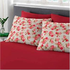 Jogo de Cama em Malha Casal 3 peças:azul - 1