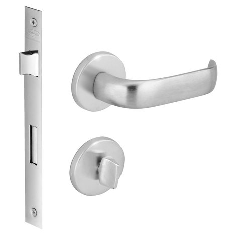 Fechadura Duna 2 Banheiro 55mm Cromo Acetinado M0915z R0069 Bz1952 Imab