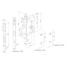 Ver imagem 4 de Fechadura Duna 2 Banheiro 55mm Cromo Acetinado M0915z R0069 Bz1952 Imab