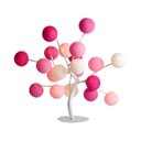Ver imagem 1 de Luminária de Mesa Árvore de Luz Estilo Bonsai com Bolinhas Bivolt (tons de Rosa)